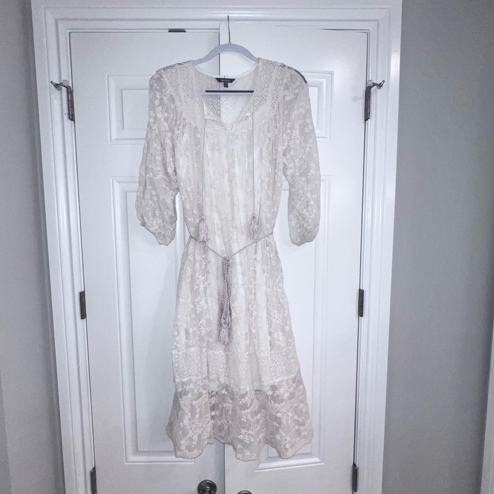 Anthropologie Womens Julia Peasant Dress by Blue Tassel‎ Size LP